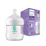Philips Avent Babyflaschen Natural Response – Babyfläschchen mit AirFree Ventil, 125 ml, BPA-frei, für Neugeborene ab 0 Monaten (Modell SCY670/01)