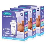 Lansinoh Muttermilchbeutel - 75 Stück - zum sicheren Aufbewahren und Einfrieren von Muttermilch - hygienisch & platzsparend